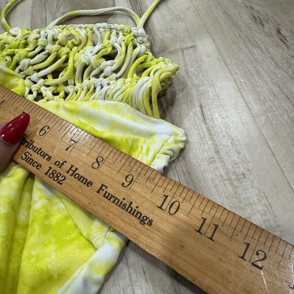 Mikoh Swimwear‎ Moorea One Piece Swimsuit (small) Woven Halter $253 Yellow - Picture 8 of 10